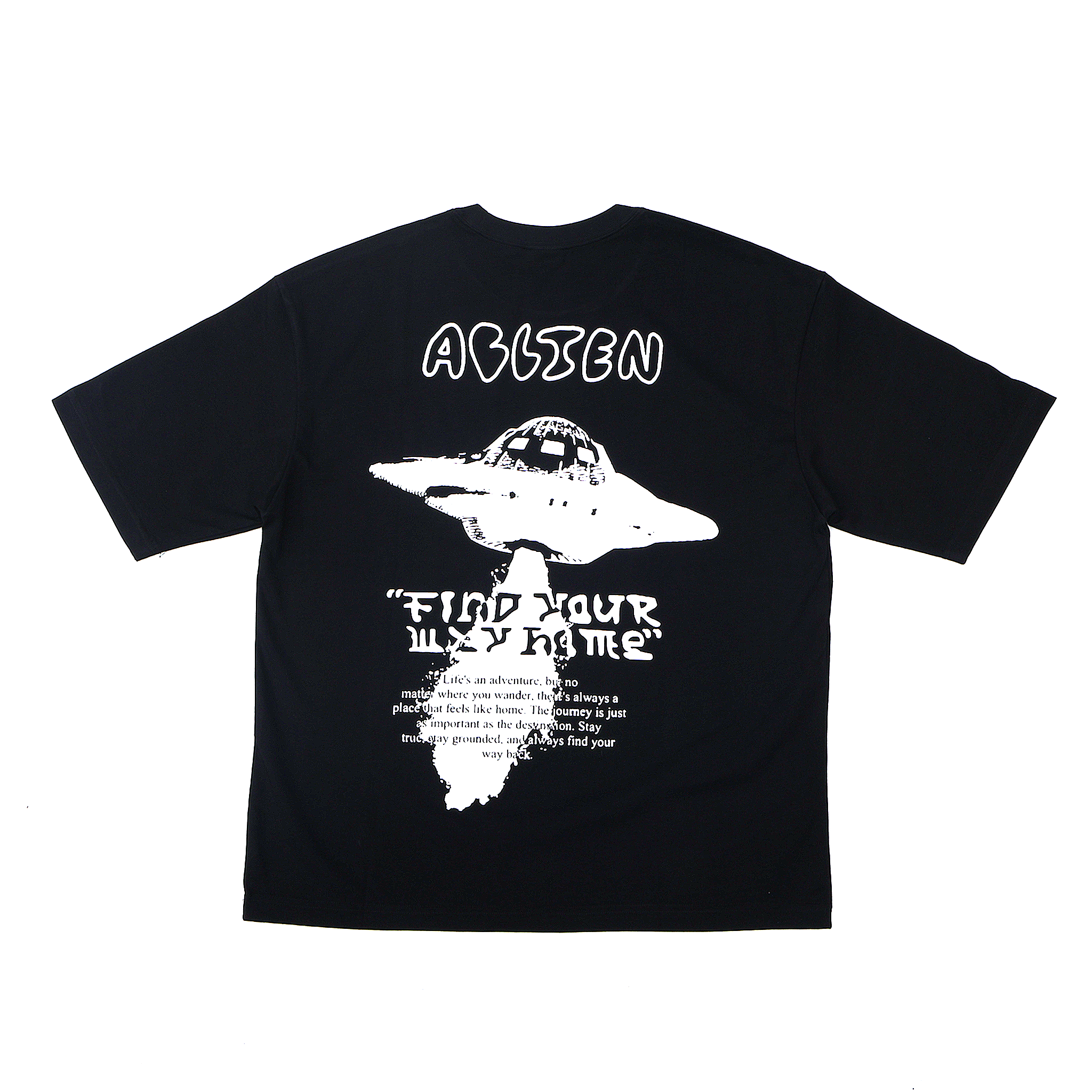 Find Your Way Home Black Tee