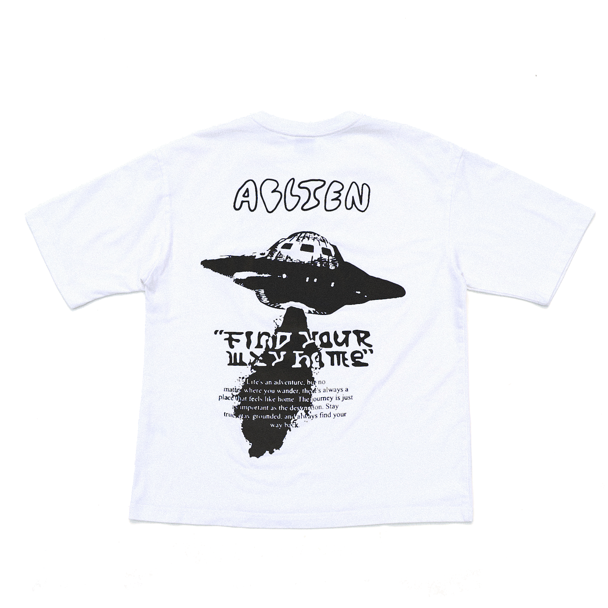 Find Your Way Home White Tee