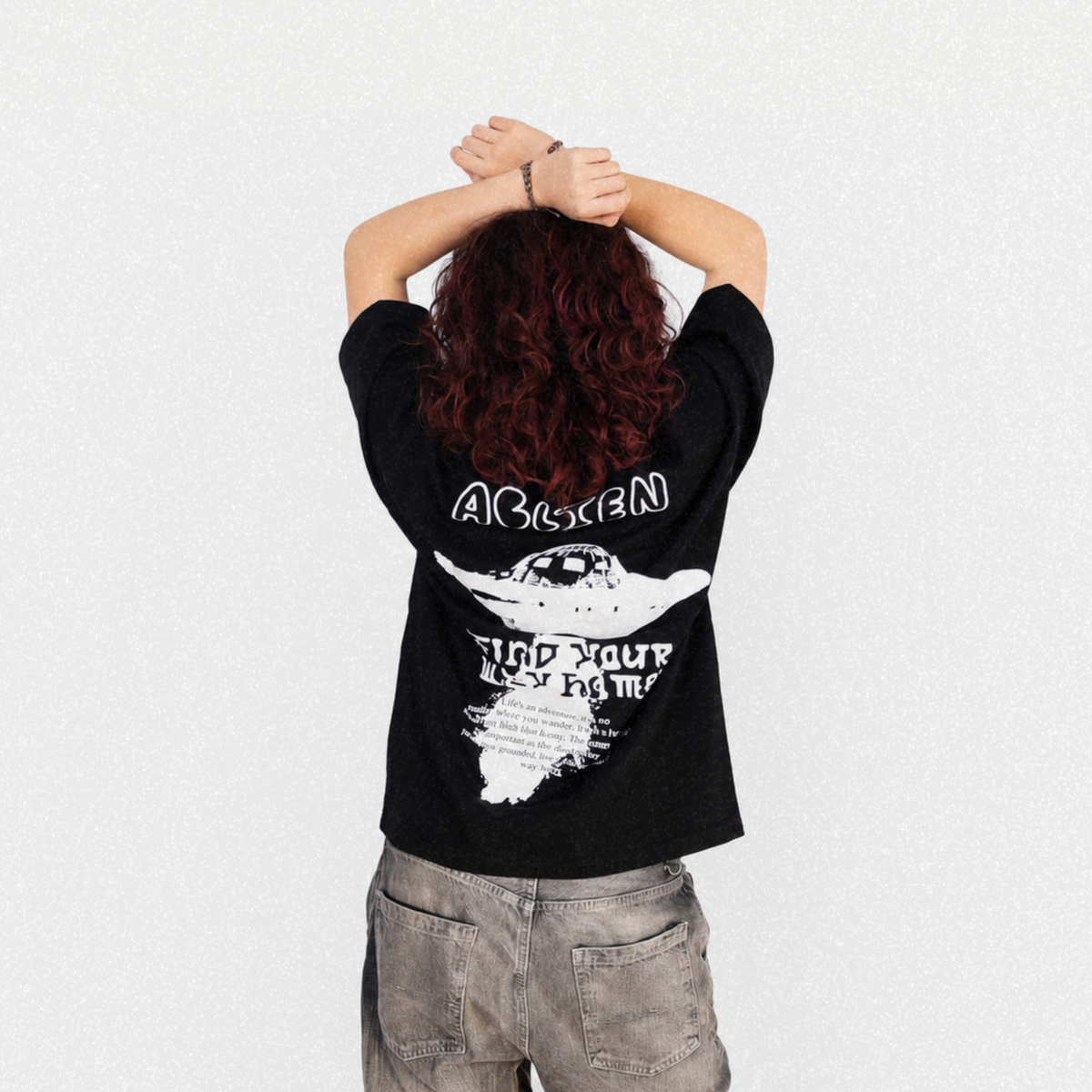 Find Your Way Home Black Tee
